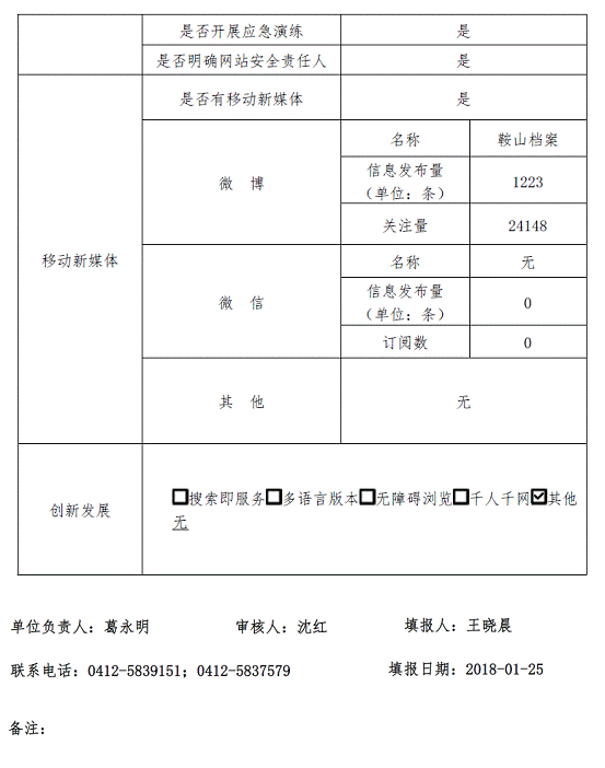 2017年鞍山档案信息网站工作年度报表(图3)